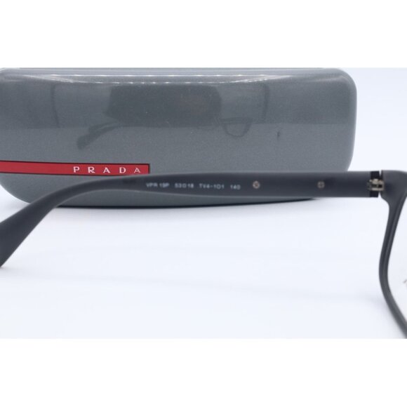 New Prada VPR 19P TV4-1O1 Matte Black Square Eyeglasses Clear Lenses 53mm - Picture 5 of 7